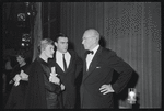 Mary Stanton, John Allen and George Abbott at opening night of the stage production Fiorello!
