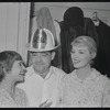 Tom Bosley [center] and unidentified others at opening night of the stage production Fiorello!
