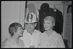 Tom Bosley [center] and unidentified others at opening night of the stage production Fiorello!