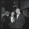 George Abbott [right] and unidentified others at opening night of the stage production Fiorello!