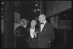 George Abbott [right] and unidentified others at opening night of the stage production Fiorello!