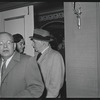Walter Winchell [back] and unidentified others at the opening night of the stage production Fiorello!