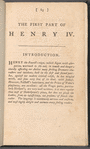The first part of Henry IV