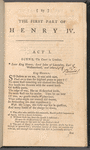 The first part of Henry IV