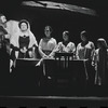 Paul Lipson, Mimi Randolph and unidentified others in the stage production Fiddler on the Roof