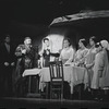 Paul Lipson, Mimi Randolph and unidentified others in the stage production Fiddler on the Roof