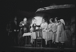 Paul Lipson, Mimi Randolph and unidentified others in the stage production Fiddler on the Roof