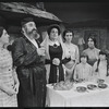 Paul Lipson, Mimi Randolph and ensemble in the stage production Fiddler on the Roof