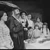 Paul Lipson, Mimi Randolph and ensemble in the stage production Fiddler on the Roof