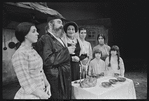 Paul Lipson, Mimi Randolph and ensemble in the stage production Fiddler on the Roof