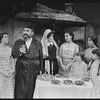 Paul Lipson, Mimi Randolph and ensemble in the stage production Fiddler on the Roof
