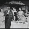 Paul Lipson, Mimi Randolph and ensemble in the stage production Fiddler on the Roof