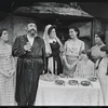Paul Lipson, Mimi Randolph and ensemble in the stage production Fiddler on the Roof