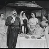 Paul Lipson, Mimi Randolph and ensemble in the stage production Fiddler on the Roof
