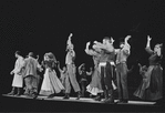 Paul Lipson and ensemble in the stage production Fiddler on the Roof