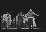 Paul Lipson and ensemble in the stage production Fiddler on the Roof