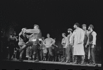 Paul Lipson and ensemble in the stage production Fiddler on the Roof