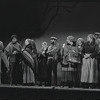 Paul Lipson, Peg Murray and ensemble in the stage production Fiddler on the Roof