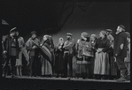 Paul Lipson, Peg Murray and ensemble in the stage production Fiddler on the Roof