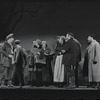 Paul Lipson, Peg Murray and ensemble in the stage production Fiddler on the Roof