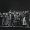 Paul Lipson, Peg Murray and ensemble in the stage production Fiddler on the Roof