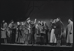 Paul Lipson, Peg Murray and ensemble in the stage production Fiddler on the Roof