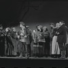 Paul Lipson, Peg Murray and ensemble in the stage production Fiddler on the Roof