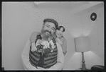 Paul Lipson and unidentified in publicity photo for the stage production Fiddler on the Roof