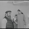 Paul Lipson and unidentified in publicity photo for the stage production Fiddler on the Roof