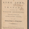 The life and death of King John