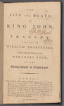 The life and death of King John