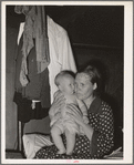 Mother and child. Community camp, Oklahoma City, Oklahoma
