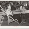 Old German living in community camp. Oklahoma City, Oklahoma. He moved to the state in its young days and watched the state "grow up."