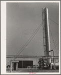 Fractionating tower. Oil refinery, Seminole, Oklahoma