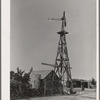 Windmill on farm of William Rall, FSA (Farm Security Administration) client in Sheridan County, Kansas