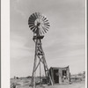 Windmill and milk-house of the Bosley reorganization unit. Baca County, Colorado