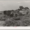 Junkyard of agricultural implements near Syracuse, Kansas