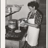 Making tortillas. Spanish-American home near Taos, New Mexico, Taos County