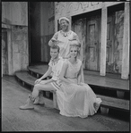 Bert Stratford, Jerry Lester and Donna McKechnie in the 1964 National tour of the stage production A Funny Thing happened on the Way to the Forum