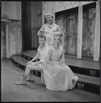 Bert Stratford, Jerry Lester and Donna McKechnie in the 1964 national touring stage production A Funny Thing happened on the Way to the Forum