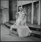 Bert Stratford, Jerry Lester and Donna McKechnie in the 1964 national touring stage production A Funny Thing happened on the Way to the Forum