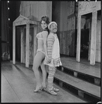 Jerry Lester and unidentified in the 1964 National tour of the stage production A Funny Thing Happened on the Way to the Forum