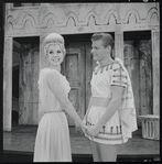 Donna McKechnie and Bert Stratford in the 1964 national touring stage production A Funny Thing Happened on the Way to the Forum