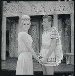 Donna McKechnie and Bert Stratford in the 1964 national touring stage production A Funny Thing Happened on the Way to the Forum