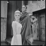 Donna McKechnie and Adair McGowen in the 1964 national touring stage production A Funny Thing Happened on the Way to the Forum