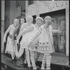 Edward Everett Horton, Erik Rhodes, Paul Hartman, Jerry Lester and Arnold Stang in the 1964 national touring stage production A Funny Thing Happened on the Way to the Forum