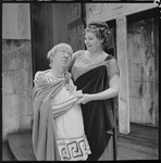 Paul Hartman and Justine Johnston in the 1964 national tour of A Funny Thing Happened on the Way to the Forum