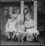 Paul Hartman, Arnold Stang, Jerry Lester, Erik Rhodes, Edward Everett Horton and unidentified [left] in the 1964 national tour of A Funny Thing Happened on the Way to the Forum