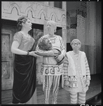 Justine Johnston, Paul Hartman and Arnold Stang in the 1964 national tour of A Funny Thing Happened on the Way to the Forum