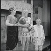 Justine Johnston, Paul Hartman and Arnold Stang in the 1964 national tour of A Funny Thing Happened on the Way to the Forum